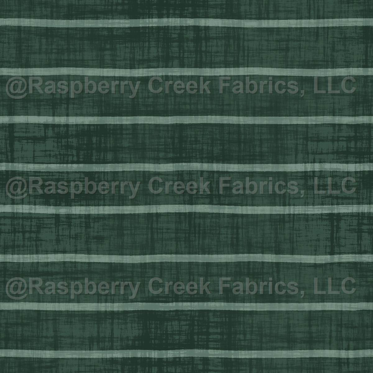 Faux Linen PRINTED Textured Stripe Emerald