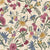 Burgundy Red, Pink, Yellow, Green, and Blue Form a Scattered Floral Design of Carnations, Stylized Flowers and Leaves to Be the Hero Pattern in the Vintage Florals Collection. Image