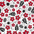 Team Spirit Hockey Floral in Red and Black Image