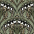 Lily of the Valley Art Nouveau Black Botanical Floral Image