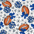 Football Pom Poms Cheer Bows Hearts and Flowers Dallas Cowboys Colors Image