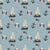 Sailing coordinate on blue Image