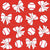 Baseballs and Bows Red Image