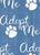 Adopt Me Dusty Blue and White Linen Texture Image