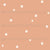 Cream Star Dots on Dark Peach Image