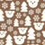 Polar Bear Snowy Forest in Brown Image