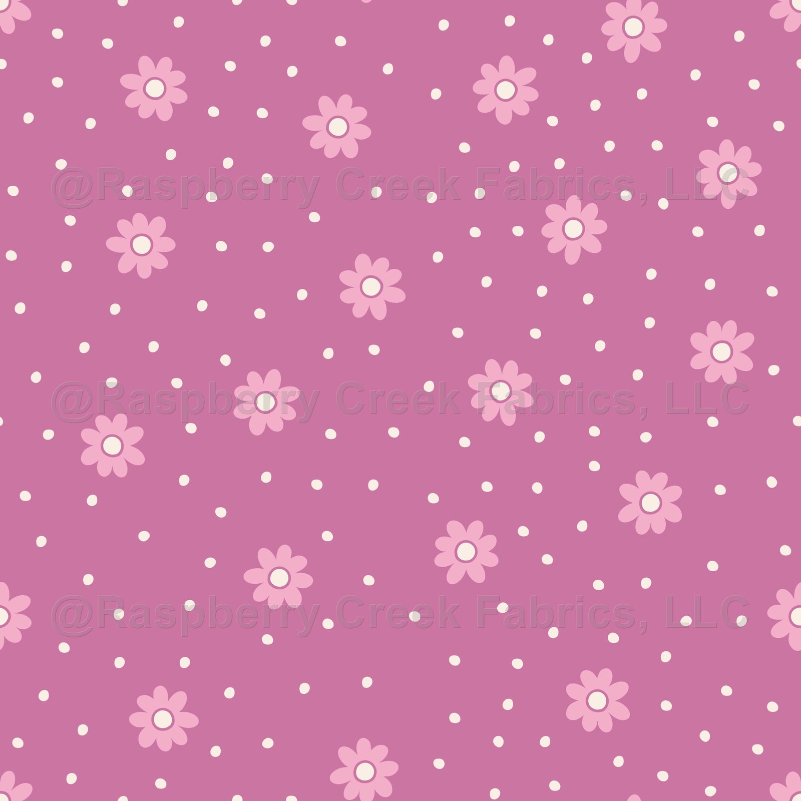 Muave Ditsy Tossed Floral with Scattered Dots
