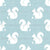 Squirrel Silhouettes on Baby Blue Crosshatch Image
