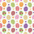 Funky Easter Eggs on White Image