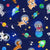 Puppies In Space Astronaut Dogs On Blue Image