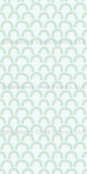 Pastel Rainbow Blue - Raspberry Creek Fabrics