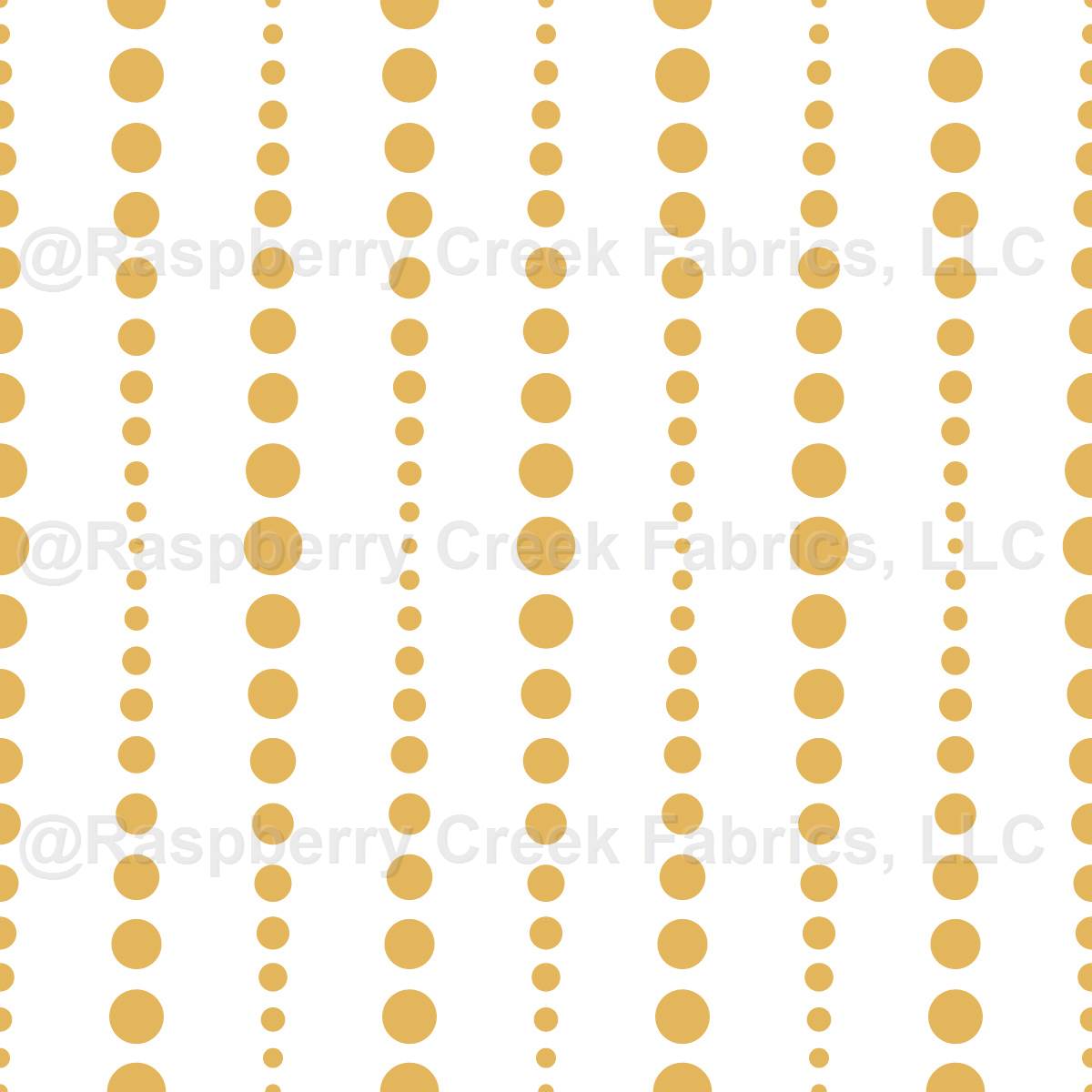 VERTICAL DOTTED STRIPES WITH OP ART EFFECT in warm yello on white. Bold modern Polka Dots as repeating circle motif with varied scale create a bold graphic look. Ideal for apparel, upholstery, gift wrap, interiors, sewing, and surface design projects.