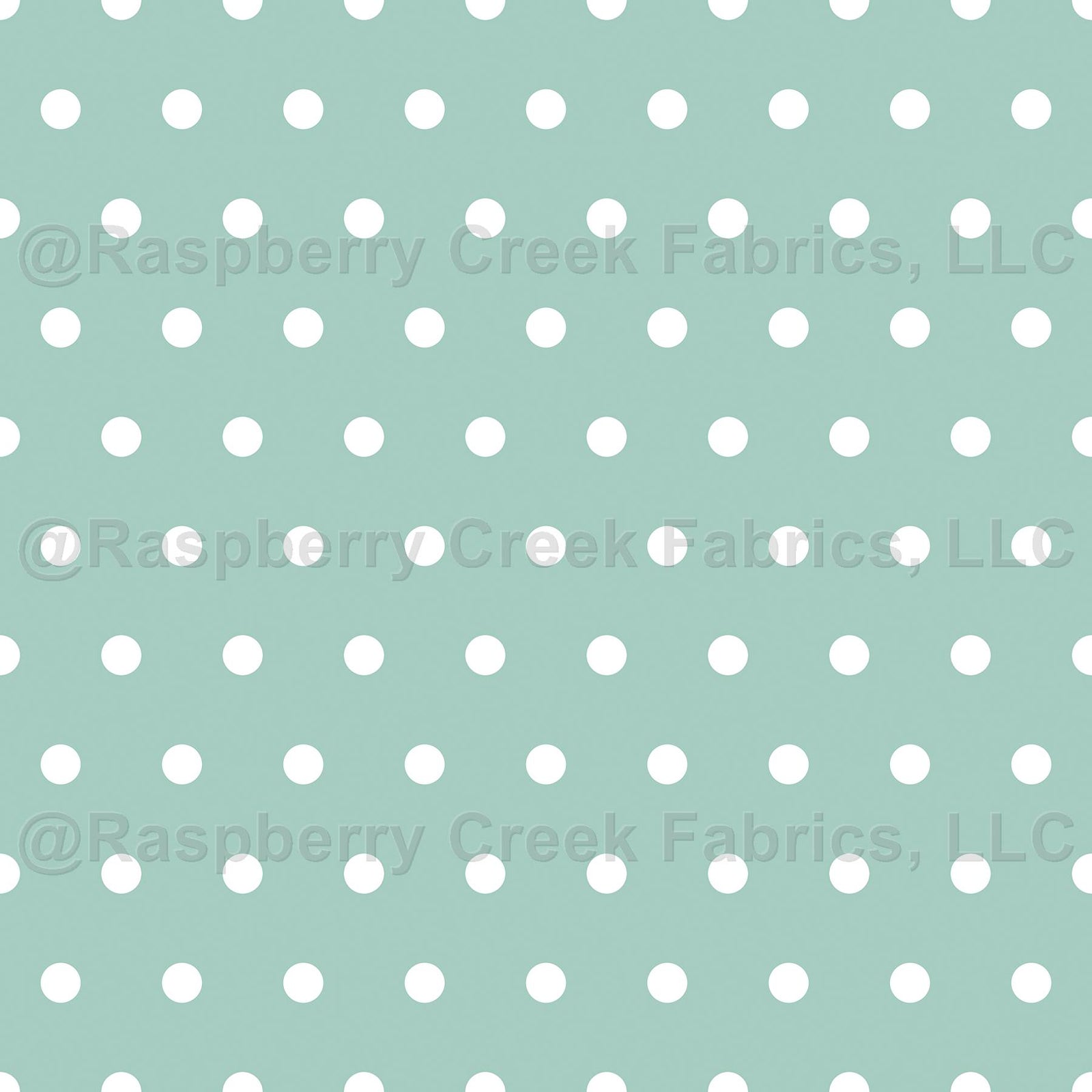 Aqua Mermaid Polka Dots