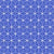 Crisp white snowflake-inspired geometry over cobalt blue, bold, modern holiday vibes Small Scale.  Hexagon Blues, by Cassy's Color Creations Image