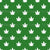 Marijuana Cannabis Leaves White on Green Image