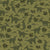 Parasaurolophus Dinosaur in Monochromatic Green Image