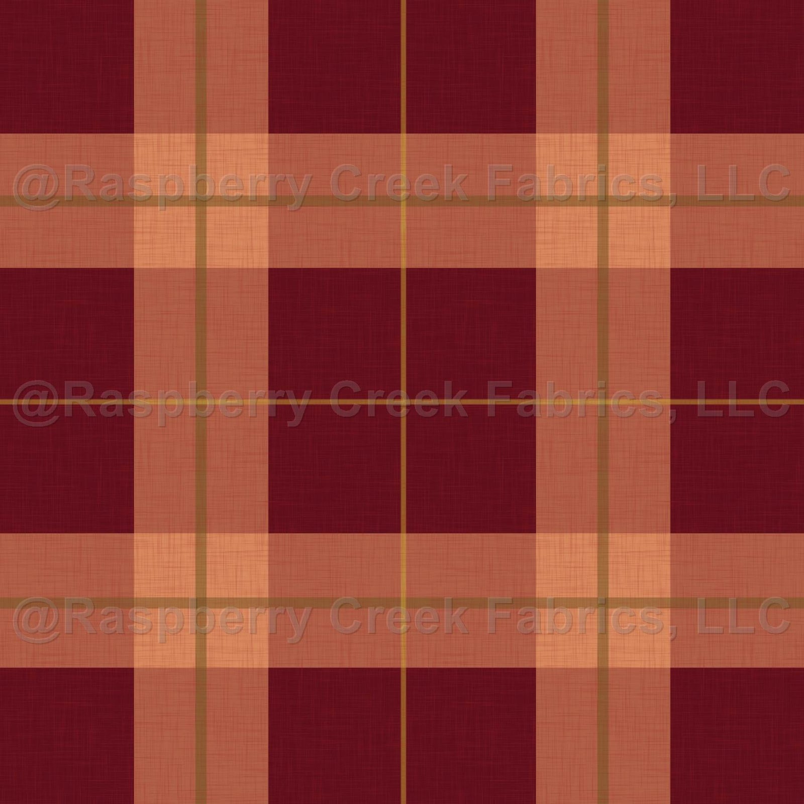 Classic Tartan Plaid In Warm Cinnamon Red