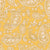 Paisley Woodblock Boho Print in Sunshine Yellow Image