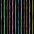 Skinny Watercolor Rainbow Sherbet Stripes on Black / Summer Sherbet Collection Image