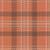 Lodge Retreat Plaid (Rust) / Paddles + Pines Collection / Orange, Green, and White Woven Style Retro 60s, 70s, or 90s Fall Cabin Plaid / 230404 Image