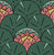 Water Lily Scallops Jungle Tones Dusty Pink and Yellow Image