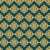 Pumpkin Patch Damask Diamond - Blue and Yellow Image
