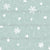 Arctic Twilight (Wintergreen) / Making Spirits Bright Collection / Christmas and Winter Stars and Snowflakes in White on a Teal Green Blue Background / 230304 Image