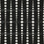 VERTICAL DOTTED STRIPES WITH OP ART EFFECT in white on black. Bold modern Polka Dots as repeating circle motif with varied scale create a bold graphic look. Ideal for apparel, upholstery, gift wrap, interiors, sewing, and surface design projects. Image