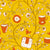 Vintage Floral Tea Picnic - Childhood Yellow #P240125 Image