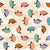 Ditsy Candy Turtles Peach Sorbet Image