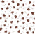 Dinosaur Days Footprints in Dark Dusty Pink and White Image
