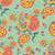Hand Painted Gouache Floral Paisley Pattern in Muted Sage Green Image