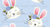 Hoppy Easter Honey Bunnies Blue Image