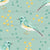 Spring Birds on Aqua Blue Image