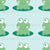 Frogs on Blue Image