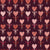 Valentine's Day Chocolate Heart Lollipops on Maroon Image