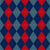 Argyle Pattern, Navy Blue Red Blue, Brown Stitching Image