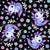 Cute Kawaii Axolotls Black Image