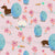 Peek a boo weenie – wiener dog with easter eggs flowers and bunny on a neutral background - sausage dog Image