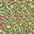 Butterfly Garden Blooms // Pink and Light Blue on Dark Green Image