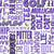 Golf Terms Word Cloud in Purple Image