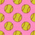 Softballs and Sparkle Stars in Pink Image