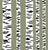 Autumn Birch Tree Stripes on Sage Green Image