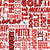 Golf Terms Word Cloud in Red Image