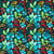 Garden Cheer Full Floral on Dark Teal Image