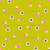 Spooky Candy Corn Eyes in Cute Pink on Lime Green Image