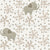 Neutral Baby Collection:  Baby elephants in a garden of boho flowers and polka dots. Image