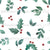 Christmas Greenery with Holly Berries Image