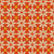 Geometric floral, Mercy in sinopia orange. Image