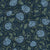 Renaissance Hydrangea Swirls in Dark Blue and Light Blue Image
